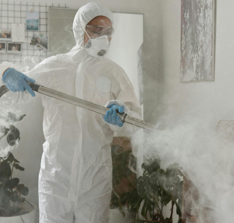 Specialist Cleaning – Using foggers, chemical neutralizers, and triple-clean methods